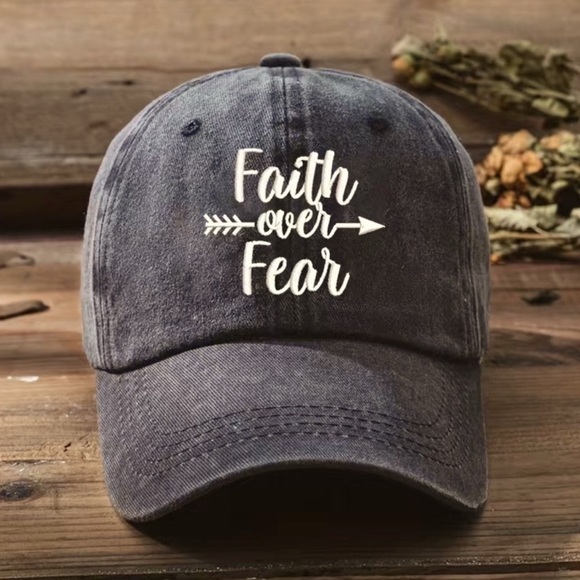 Private Label Accessories - Faith Over Fear Baseball Cap NWT